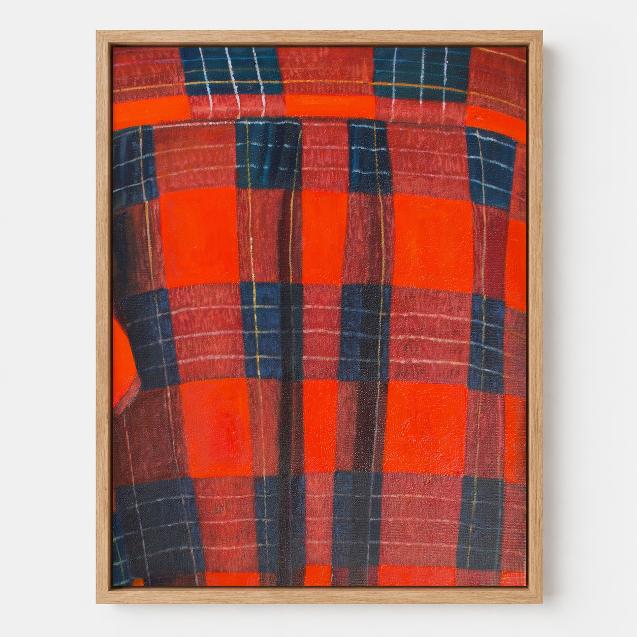 RED PLAID (GM-005-26) by GODS MGMT shown in an interior — digital visualization