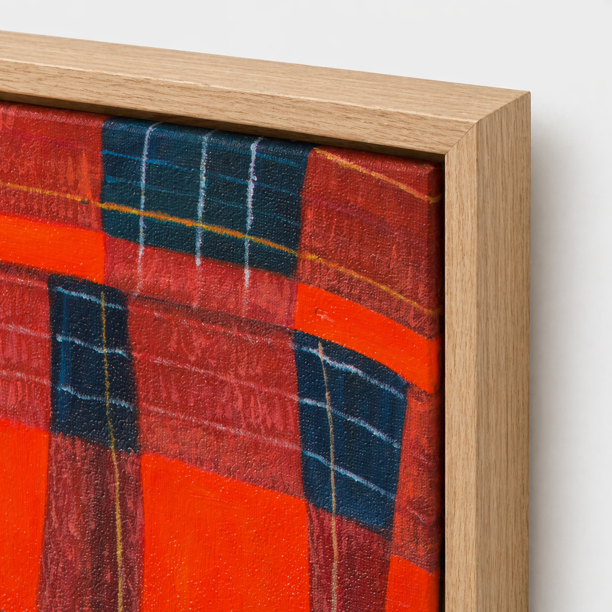 RED PLAID (GM-005-26) by GODS MGMT shown in an interior — digital visualization